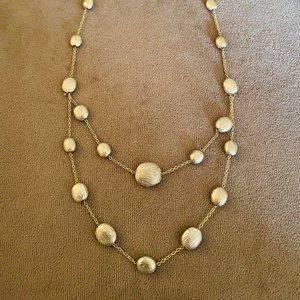 Gold drop necklace